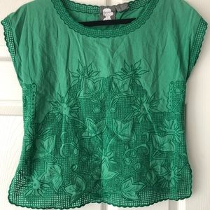 Anthropologie eyelet top.